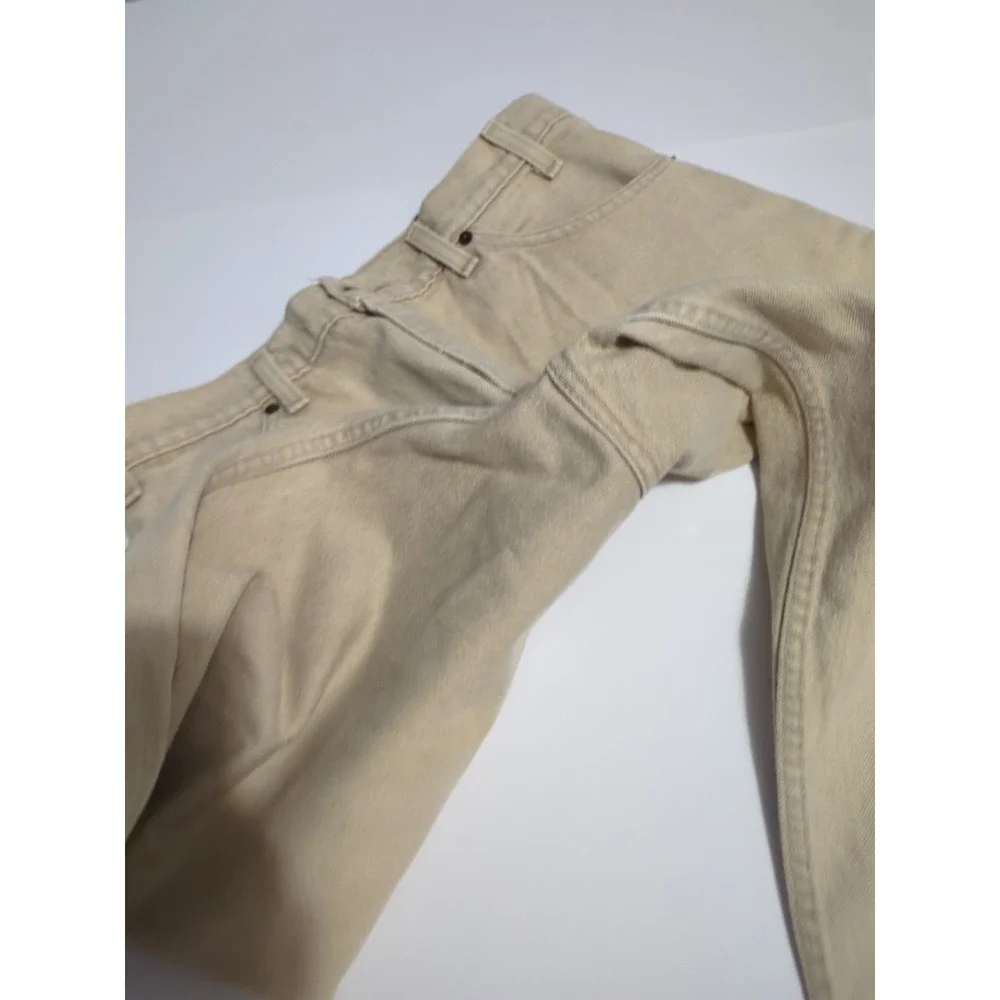 Vtg Levi's 550 Jeans Mens 32x36 Tan Khaki Relaxed Tapered Leg USA 90s USA